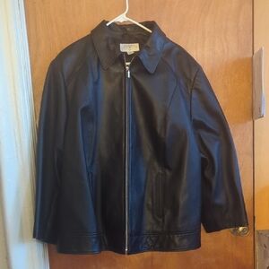 Casual Corner Annex Black Leather Jacket